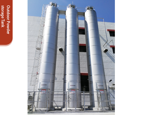 Outdoor Powder storage Tank